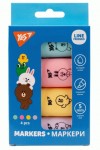 Маркер текстовий YES 'Line Friends' в наборі, 4 шт., 390711 390711