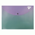 Папка-конверт YES А4 на кнопці 'Fusion', фіолетово-зелена, 492293 492293