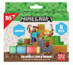 Крейда кольорова Yes 'Minecraft', 6 штук, JUMBO, 400558 400558