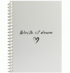 Блокнот А6, пластикова обкладинка, бічна спіраль, 60 аркушів, клітинка, перламутровий, O69170 O69170