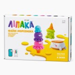 Набір пластиліну, що твердіє, ЛІПАКА–ФАЙНІ МОРОЗИВКА: КУЛЬКОНАВТИ, ЄТІ СЕНДВІЧ, РІЖОК КУВИРОК, 60055 60055