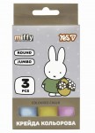 Крейда кольорова Yes 'Miffy', 3 штук, JUMBO, 400568 400568