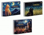 Альбом для малювання YES А4 30л/100 спіраль 'Cats' виб. гібрид. лак, 130572 130572