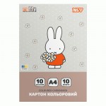 Картон кольоровий односторонній Yes 'Miffy', 10 аркушів, А4, папка, 955489 955489