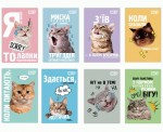 Блокнот YES А7, 48 аркушів, клітинка клей Emotional Cat, 152578 152578
