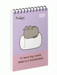 Зошит для записів Yes А6/80 аркушів од. спіраль 'Pusheen' ВДЛ, 152324 152324