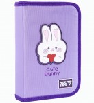 Пенал твердий YES одинарний з двома клапанами HP-04 Cute Bunny, 533740 533740
