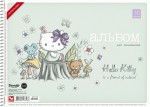 Альбом для рисования 30 листов, 'Hello Kitty' глиттер (63)