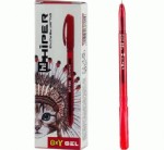 Ручка гелевая Hiper Oxy Gel HG-190, 0.6мм красная HG-190
