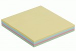 Блок паперу для нотаток PASTEL, 76х76 мм., 4 кольори по 25 аркушів, BM.2312-10 BM.2312-10