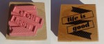 Резиновый штамп на деревянной основе в асс., Dovercraft