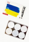 Набір акрилових фарб Ukraine 6x10мл, ROSA START 322111007
