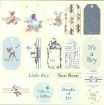 Набір паперу для скрапбукінгу It’s a Boy!, 20x20см, 48арк., First Edition