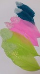 Набор декоративной перья 6шт.13см. Bright Glitter Feathers, Paper Studio