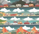 Набор двусторонней бумаги для скрапбукинга The Great Outdoors, 15х15см, 24арк.