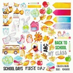 Набор двусторонней бумаги для скрапбукинга 30 * 30см 'Cool SCHOOL', 200г / м2, 10 л. FDSP-01037 FDSP - 01037