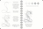 Скетчбук книга для записів і замальовок 'Рисуем красивые шрифты, искуство леттеринга', експрес-курс 205-3