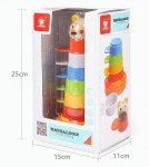 Деревянная развивающая игра 'Красочная башня', Animal Stacking, 120322, TOP BRIGHT 120322