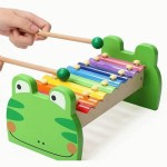 Ксилофон 'Жабеня', Frog Xylophone Green, 7136, TOP BRIGHT 7136