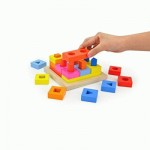 Дерев’яний сортер 'Розвиваючі блоки', Shape Block Stacking, 8558, TOP BRIGHT 8558