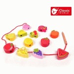 Игрушка деревянная 'Шнуровка Фрукты', Fruit Beads, 5010, CLASSIC WORLD 5010