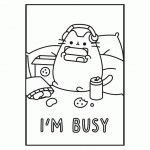 Розмальовка А4 Yes 'Pusheen' з наліпками, 8 стор., 743229 743229