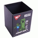 Стакан для письмового приладдя Yes 'Minecraft', картон, сірий, 708332 708332