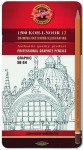 Набор графитных карандашей Graphic 12шт. для графических работ 5В-5Н 1502.ІІІ