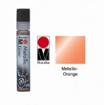 Контур металлик оранжевый 'Marabu' для росписи твердых поверхностей и ткани, 25мл. в тубе. 