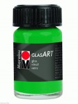 Краска витражная на основе растворителя 'Marabu' Glas Art, зеленая темная, 15мл 407