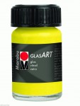 Краска витражная на основе растворителя 'Marabu' Glas Art, лимонная, 15 мл 421