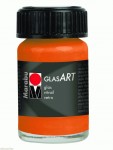 Краска витражная на основе растворителя 'Marabu' Glas Art, желто-оранжевая, 15 мл 422