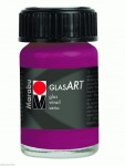 Краска витражная на основе растворителя 'Marabu' Glas Art, фиолетовая, 15 мл. 450