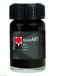 Краска витражная на основе растворителей, 'Marabu' Glas Art, черная, 15 мл 473