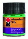 Краска для росписи шелка на водной основе (акриловый батик) 'Marabu' травяная зеленая, 50мл 062
