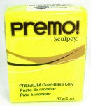 Пластика Sculpey Premo, 57гр, Жовтий флуорисцентний 5600