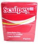 Пластика Sculpey III 57гр, Червона 083