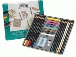 Набір кольорових олівців та пастелі+клячка та чинка 'Colour Collection'  (24 предмети) 'DERWENT' 0700212