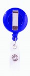 Клип-рулетка для бейджей-идентификаторов, синий форма круга, Е41450 Е41450