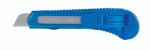 Нож канцелярский JOBMAX 18мм, прозрачный, пласт. корпус, мех фиксатор лезвия, JOBMAX, BM.4646 BM.4646