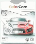 Карандаши 36кол.шестигранни + 1 графитный, Color Core, Марк 3100-36СВ 3100-36СВ