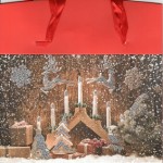Пакет новогодний; 18 * 12 * 9 см; 4 дизайны; арт. 8950L; ANGEL GIFTS