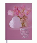Ежедневник датированный 2021 ROMANTIC, А5, 336 стр., светло-розовый, ВМ.2170-43 ВМ.2170-43