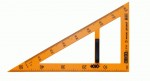 Треугольник для школьной доски 90/60 TEACHER 50 см, желтый ZB.5638 ZB.5638