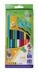 Цветные карандаши Double, 12 шт. (24 цветов), Kids line, ZB.2463 ZB.2463