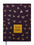 Дневник датированный 2020 SAVE, А5, 336 стр., Т.-коричневый, ВМ.2167-19 ВМ.2167-19