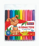 Фломастери 1 Вересня 12 кольорів, 'Zoo Land', 650457 650457