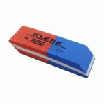 Резинка ластик, сине-красная, прямоугольная KL1302 KL1302