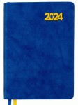 Ежедневник датированный А5 2024, 'Case', интегральный, 368 стр., синий, 252424, Leo Planner 252424