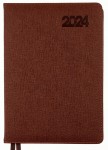 Ежедневник датированный А5 2024, 'Escalada', твердый, 368 стр., коричневый, 252442, Leo Planner 252442